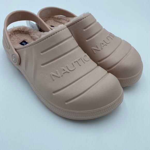 Nautica Clogs Women's 9 Slip On Fleece Lined Soft Pink - Picture 1 of 7